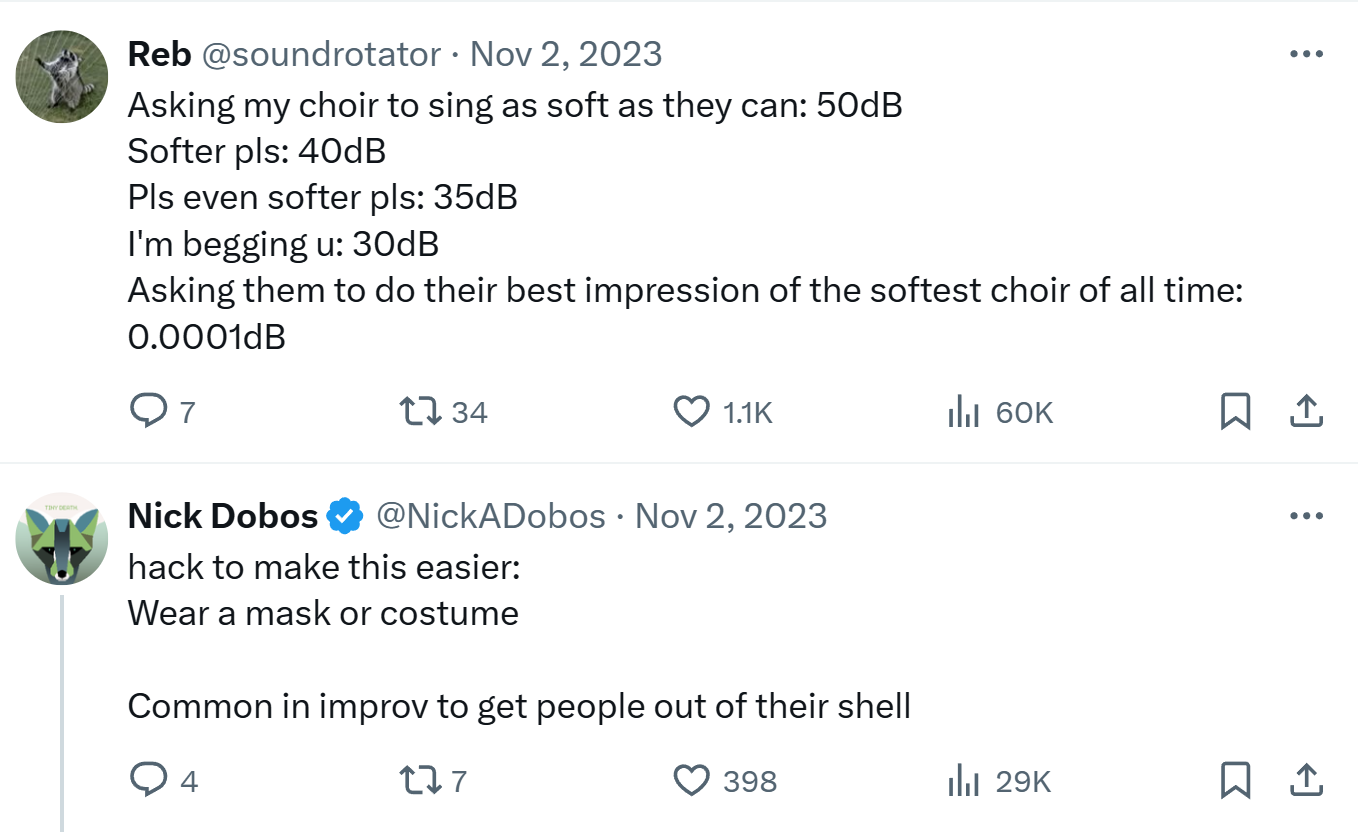 emulating the world's quietest choir