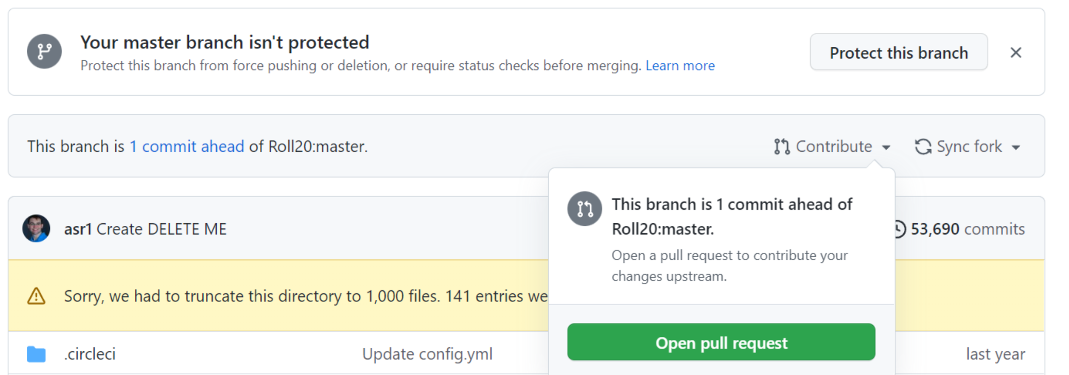 Open a pull request