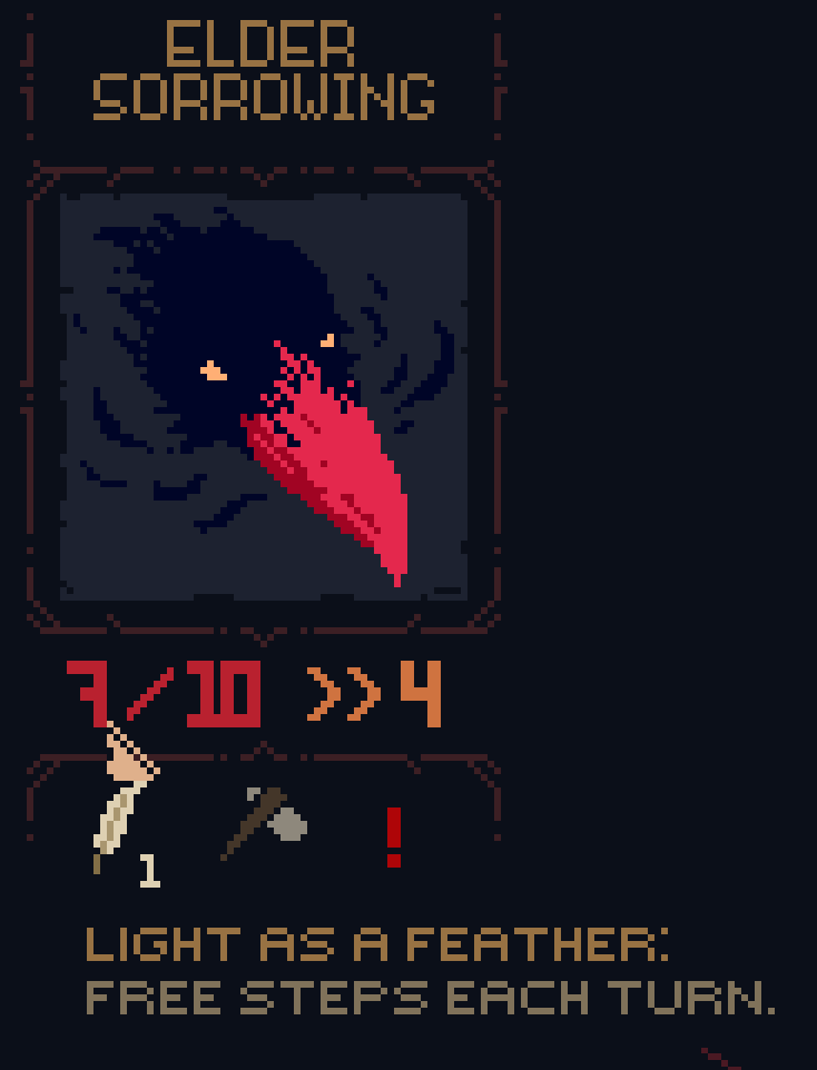 A creature appears to have backwards F health