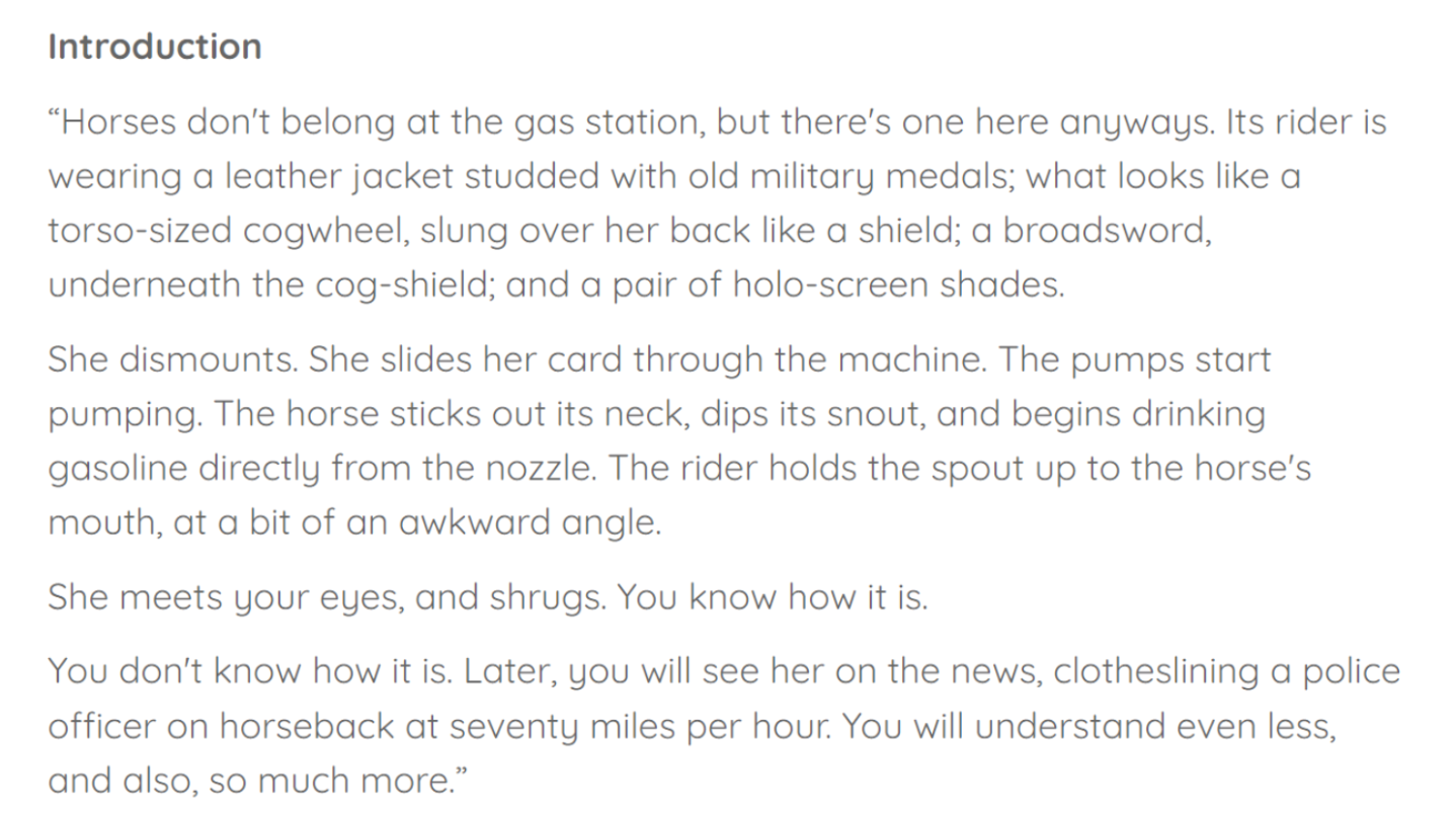 A screenshot from the intro of Ten Thousand Days for the Sword. 