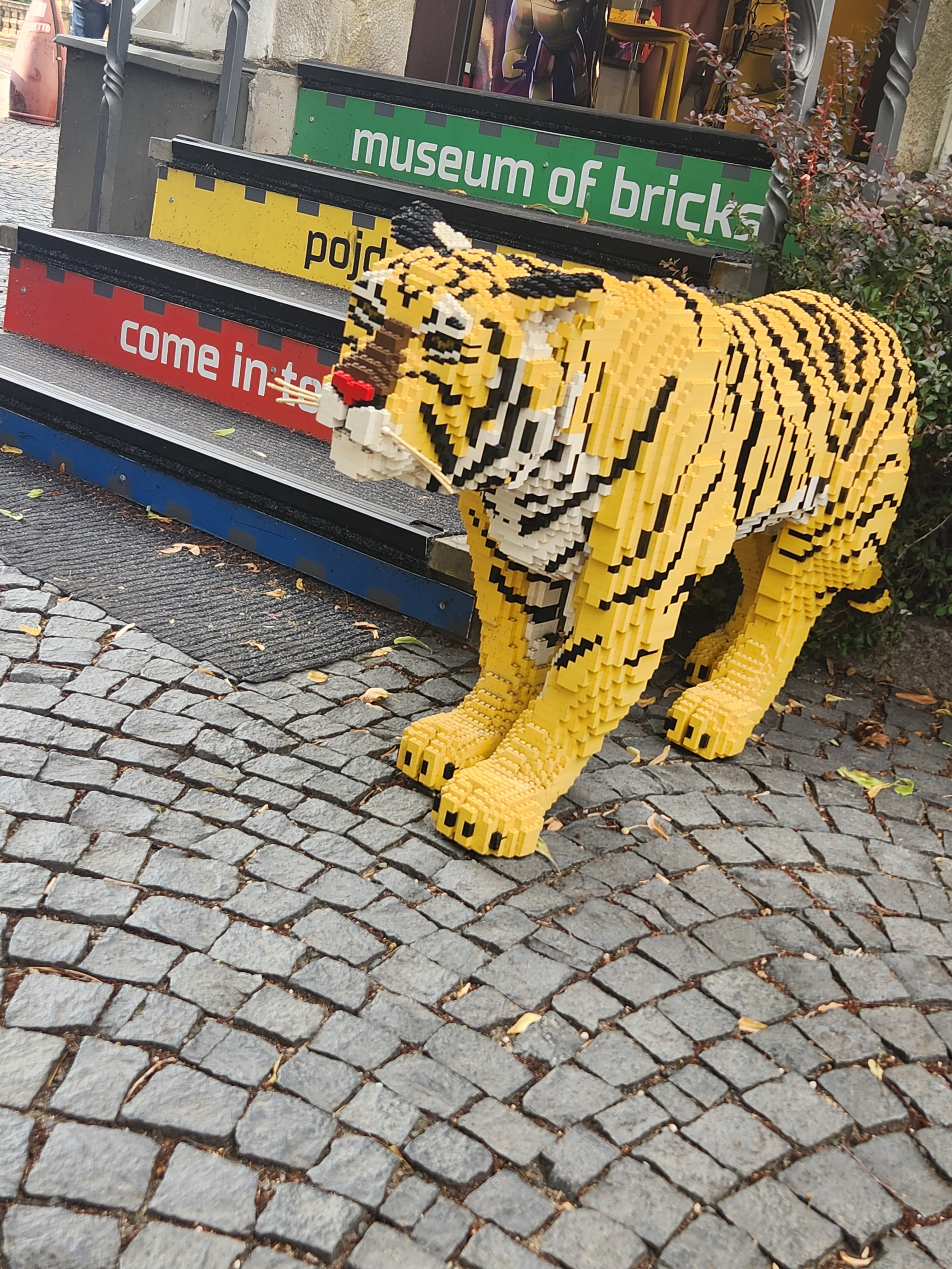 Tiger made out of legos